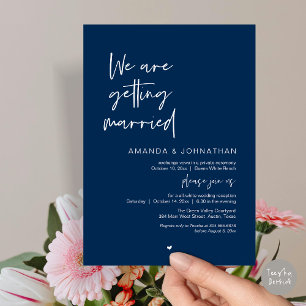 Convite Nós estamos nos casando, Celebração de Casamento M