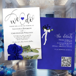 Convite Nós Fazemos! Casamento do Código QR do Elegante Ro