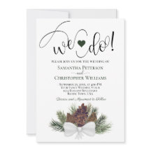 Nós Fazemos! Casamento no inverno Rustic Pinecones