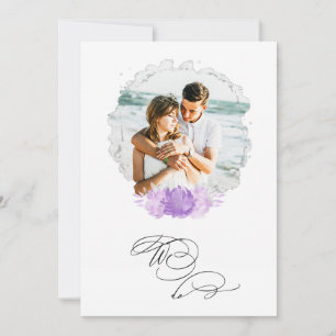 Convite *~* NÓS FAZEMOS FOTO RSVP + QR AR6 Casamento Flor