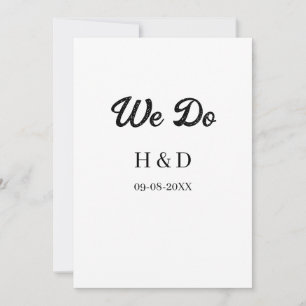 CONVITE NÓS FAZEMOS NOME DO CASAL DATA DE CASAMENTO SIMPLE