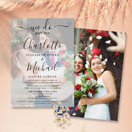 Convite Nós Fazemos Parte Dois Casamento 2 Foto Sequência