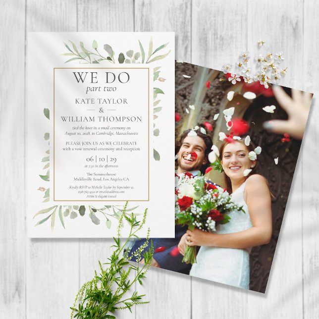 Convite Nós Fazemos Parte Dois Casamento Foto Sequência Ve (Criador carregado)