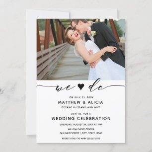 Convite Nós Fazemos Recepção de Casamento