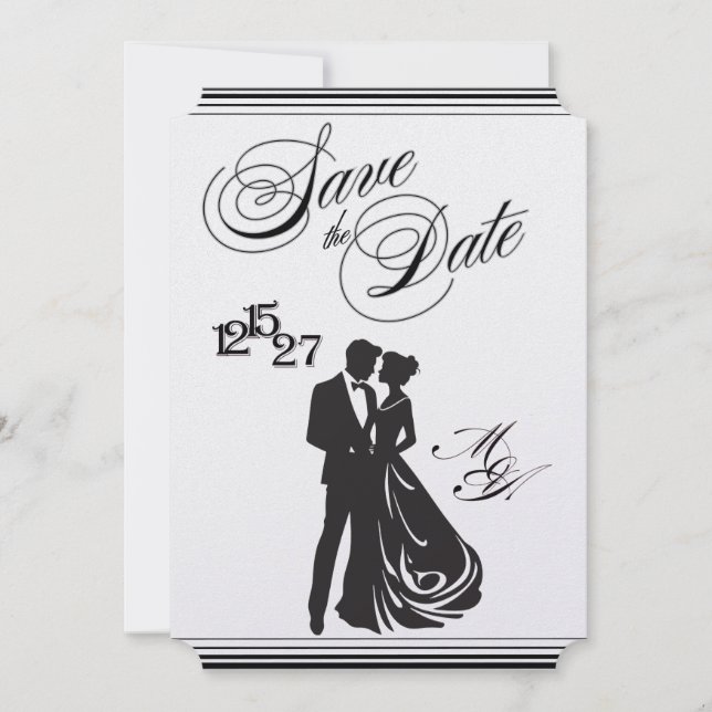 Convite Nós Fazemos Save the Date Formal (Frente)
