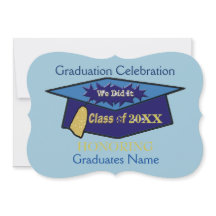 Nós fizemo-lo celebração da graduação dos azuis