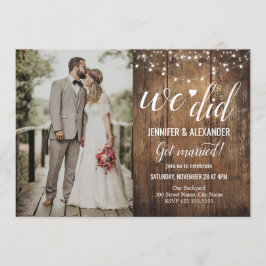 Convite Nós Fizemos Recepção de Casamento