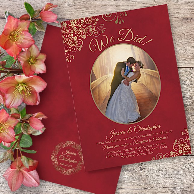 Convite Nós Fizemos! Recepção de Casamento Cabelos Cachead (Criador carregado)