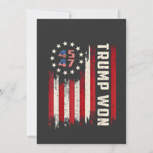 Convite Nós Ganhamos INAUGURAÇÃO DO TRUMP Bandeira America