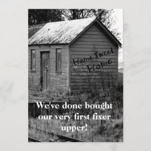 Convite Nós movemos o Housewarming da barraca do país