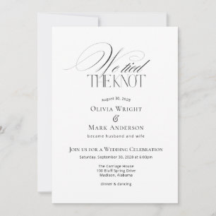 Convite Nós nos casamos com Recepção de Casamento com Foto