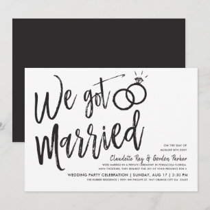 Convite Nós Nos Casamos   Festa Pós-Casamento