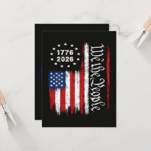 Convite Nós O Povo 1776 2026 Bandeira Patriótica