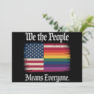 Convite Nós, o Povo, Significa Todos EUA Igualdade LGBT