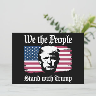Convite Nós, Pessoas, Estamos Com O Donald Trump Support 2