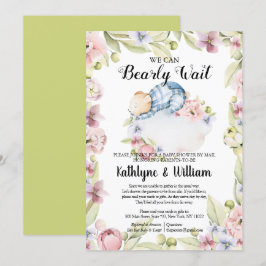 Convite Nós podemos esperar que o garoto ouça Chá de frald