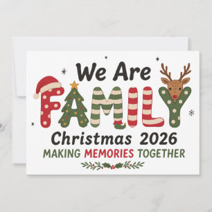 Convite Nós somos o Natal da Família 2026 Fazendo Memórias