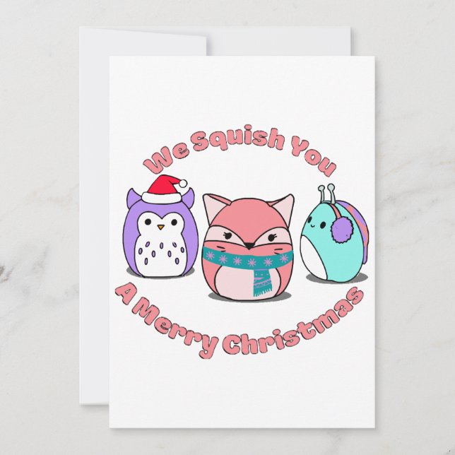 Convite Nós Te Esmagamos Um Feliz Natal (Frente)