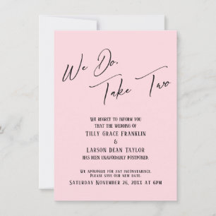 Convite Nós Temos, Tomamos Dois: Pastel Pink, Casamento A