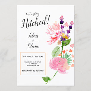 Convite Nós Vamos Casar Floral Casamento