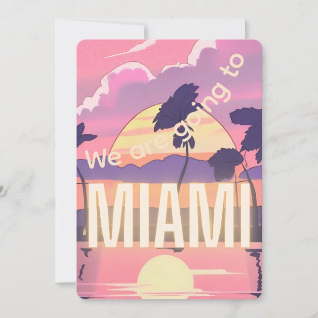 Convite Nós vamos para o Miami Invitation (Frente)