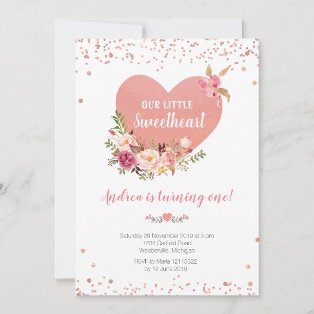 Convite Nossa amiguinha está fazendo um aniversário (Frente)