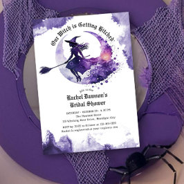 Convite Nossa Bruxa está ganhando Chá de panela Roxo