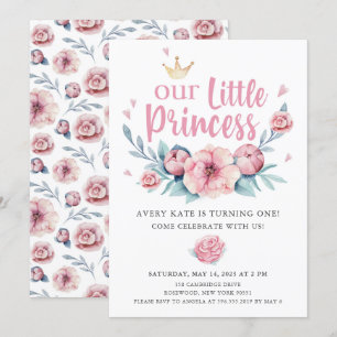 Convite Nossa Festa de aniversário da Princesa