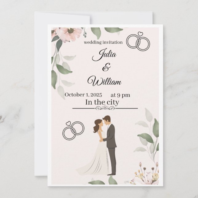 Convite Nossa História de Amor (Frente)