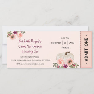 Convite Nossa Pequena Abóbora é um Convite, primeiro anive