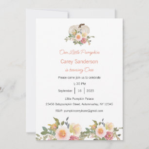 Convite Nossa Pequena Abóbora é um Convite, primeiro anive