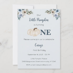 Convite Nossa Pequena Abóbora é um Convite, primeiro anive