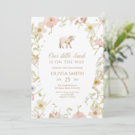 Convite Nossa Pequena Chamada de Flor Silvestre Baby Showe