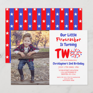 Convite Nossa pequena explosão de alegria - 2º aniversário