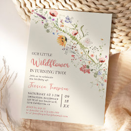 Convite Nossa Pequena Festa de segundo aniversário de Bebê