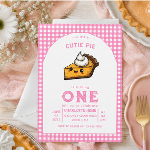 Convite Nossa Pequena Fofoquinha Dia do Pi 1º Aniversário