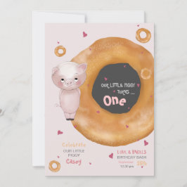 Convite "NOSSA PEQUENA PIGIA" | "Love & Bagels"