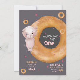 Convite "NOSSA PEQUENA PIGIA" | "Love & Bagels"