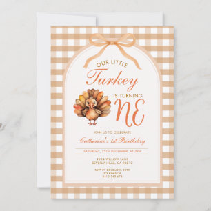 Convite Nossa Pequena Turquia Está Virando Um Aniversário