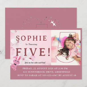 Convite Nossa Princesa Coelhinha Doce Completa 5 Anos! Con