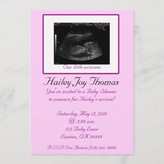 Convite Nossa princesa pequena, Hai…