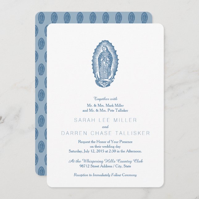 Convite Nossa Senhora de Guadalupe (Frente/Verso)