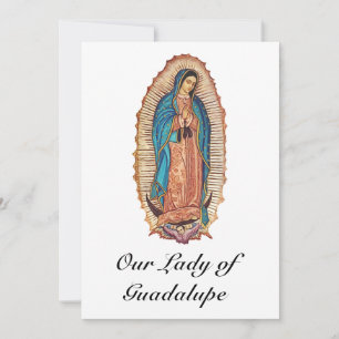 Convite Nossa Senhora de Guadalupe Tilma Milagrosa Arte Fi