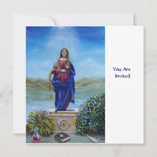 Convite NOSSA SENHORA DE LUZ Madonna de Conceito Imaculado