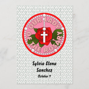 Convite Nossa Senhora do Rosário convida