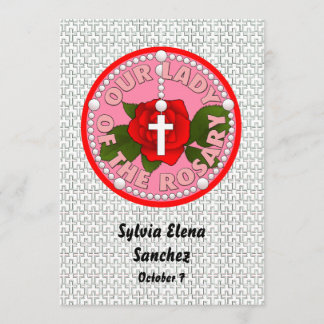 Convite Nossa Senhora do Rosário convida