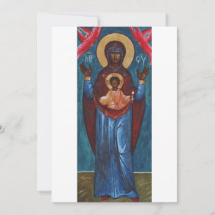 Convite Nossa Senhora do Sinal Impressão de Arte Luz Etern