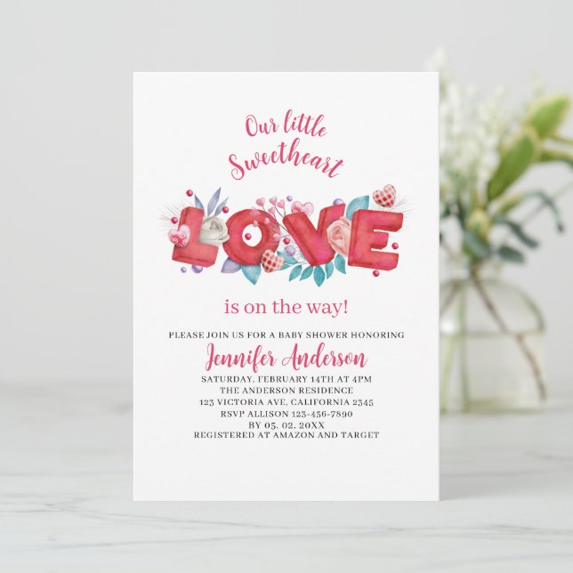 Convite Nosso amiguinho está a caminho do chá de fraldas (Em pé/Frente)