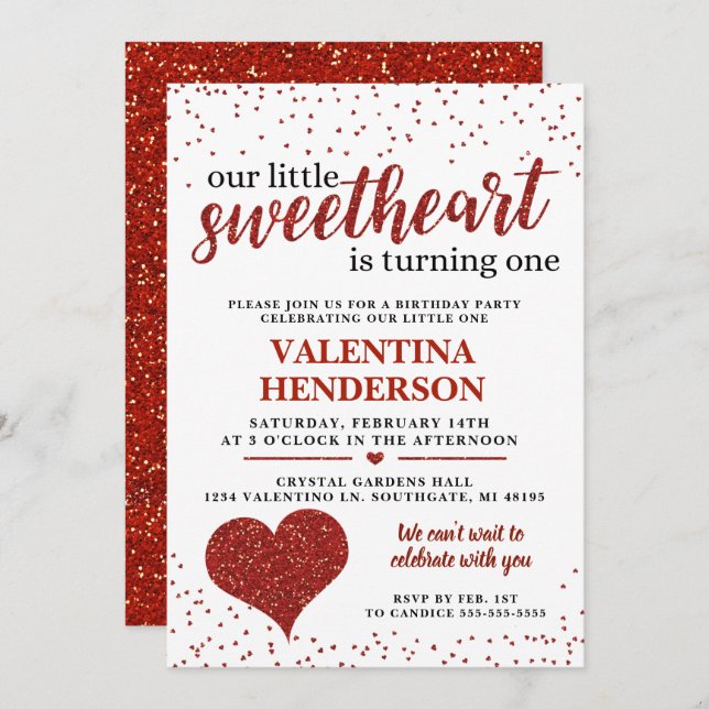 Convite Nosso amiguinho no primeiro aniversário (Frente/Verso)