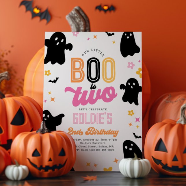 Convite Nosso Boo é Convidado para Dois Halloween (Criador carregado)